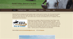 Desktop Screenshot of holdyourhorsesstable.com